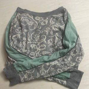 Gray and white Soft Surroundings sweater